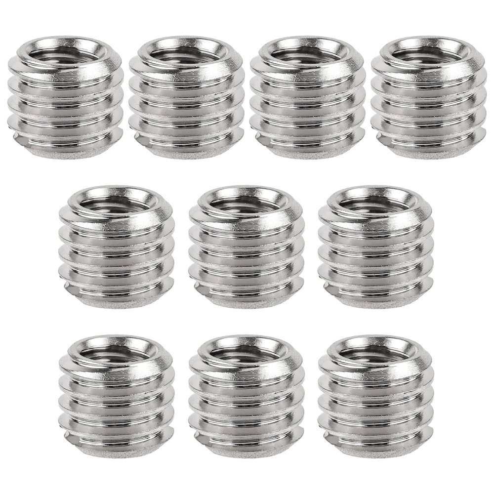 10pcs 1/4 Inch to 3/8 Inch Screw Adapter Tripod, Microphone Stand Adapter Tripod Thread Adapter Mic Stand Adapter Camera Mount Adapter Screw Converter for Camera Equipment