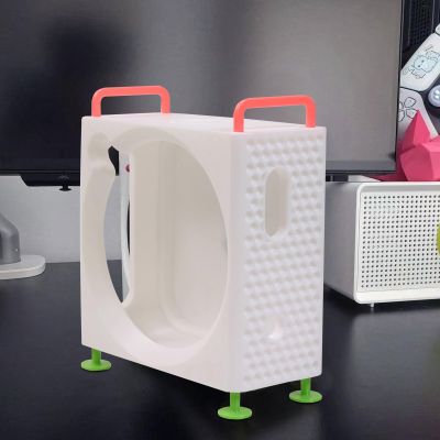 Mini Chassis for Mac Mini M4/M4 Pro 2024, 3D Printed Vertical Computer Case Protective Dustproof Bracket Storage Stand DIY PC Part (A)