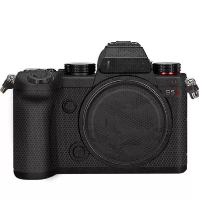 Anti-Scratch Camera Skin Wrap Sticker Coat Vinly Protective Film Body Protector Decals Cover for Panasonic LUMIX S5 Mark II S5II S5IIX S5M2 S5M2X (Mamba Black)