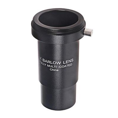 1.25 Inch 3X Barlow Lens Aluminium Alloy Frame Optocal with Multi-Layer Coating Astronomical Telescope