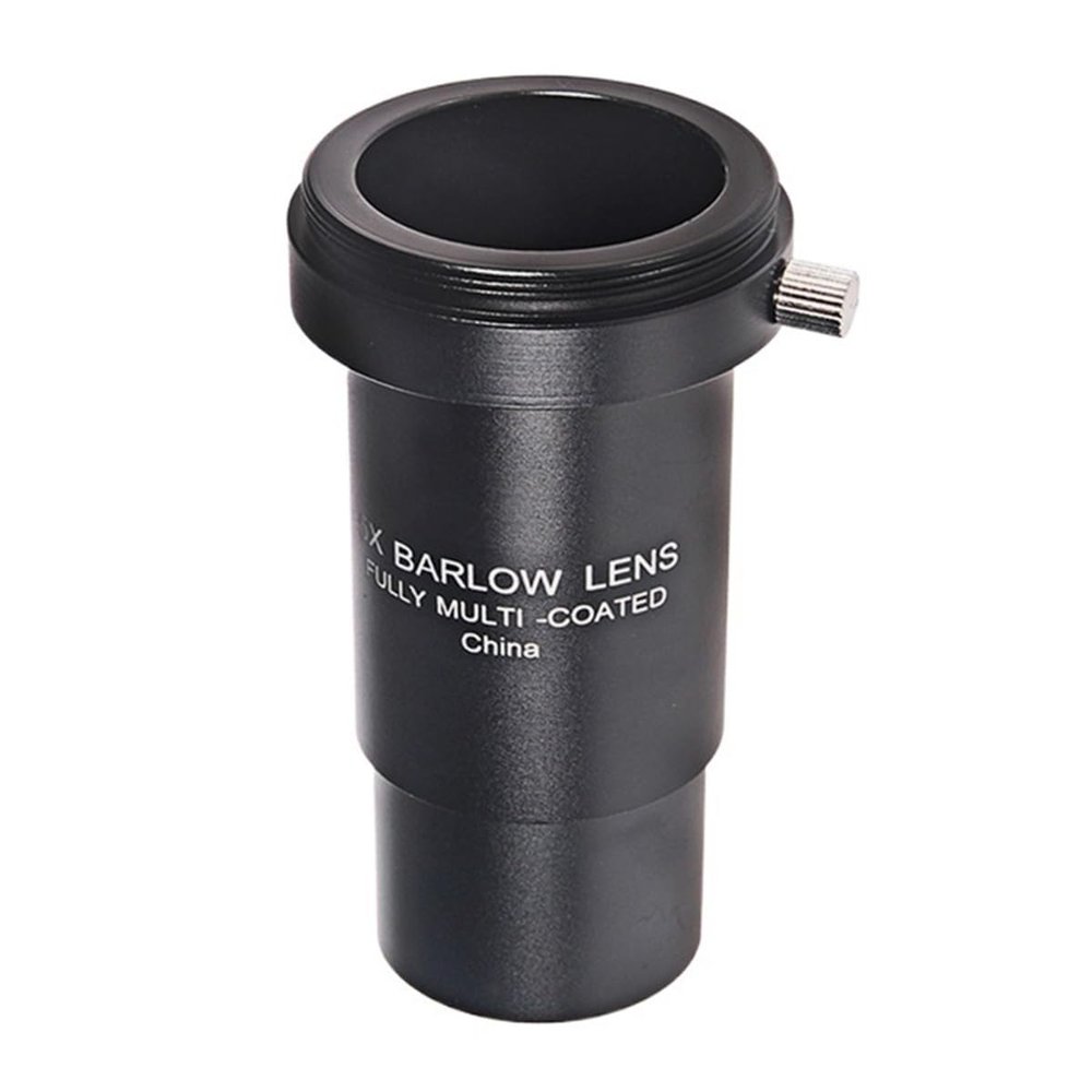 1.25 Inch 3X Barlow Lens Aluminium Alloy Frame Optocal with Multi-Layer Coating Astronomical Telescope