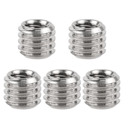5pcs 1/4 Inch to 3/8 Inch Screw Adapter Tripod, Microphone Stand Adapter Tripod Thread Adapter Mic Stand Adapter Camera Mount Adapter for Camera Equipment