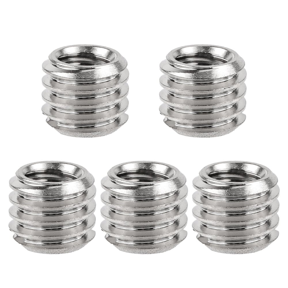 5pcs 1/4 Inch to 3/8 Inch Screw Adapter Tripod, Microphone Stand Adapter Tripod Thread Adapter Mic Stand Adapter Camera Mount Adapter for Camera Equipment