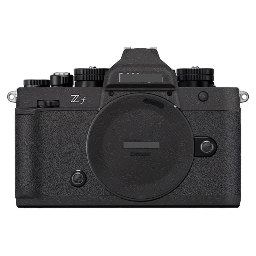 Anti-Scratch Camera Skin Wrap Sticker Coat Vinly Protective Film Body Protector Decals Cover for for Nikon Zf Z f (Contour Black)
