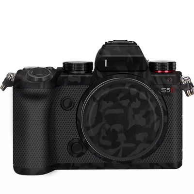 Anti-Scratch Camera Skin Wrap Sticker Coat Vinly Protective Film Body Protector Decals Cover for Panasonic LUMIX S5 Mark II S5II S5IIX S5M2 S5M2X (Shadow Camo Black)