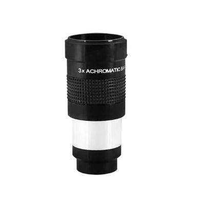 JOEBO Microscope Kit 1.25 Inch 2 Inches 2X 3X 5X 31.7mm Extender Lens Microscope Lens Adapters(1.25 Inch 3X Barlow)