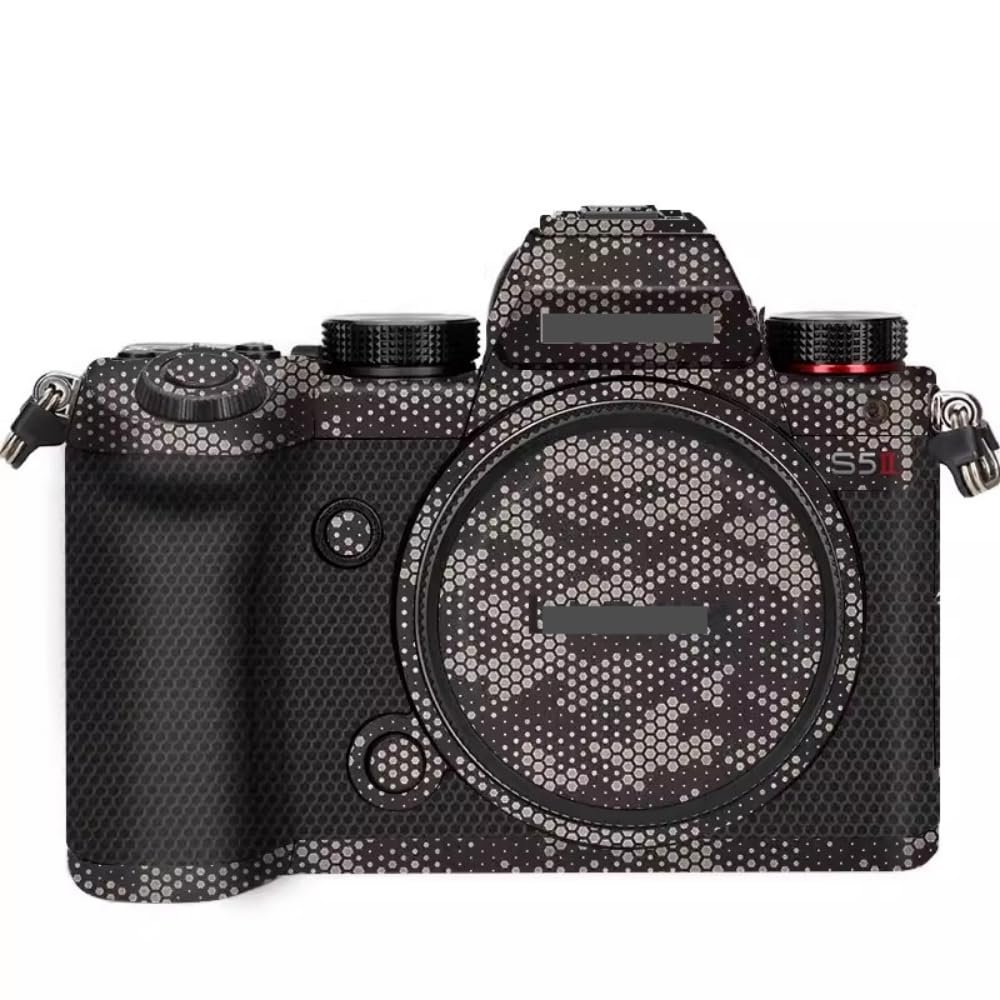 Anti-Scratch Camera Skin Wrap Sticker Coat Vinly Protective Film Body Protector Decals Cover for Panasonic LUMIX S5 Mark II S5II S5IIX S5M2 S5M2X (Mamba Titanium)