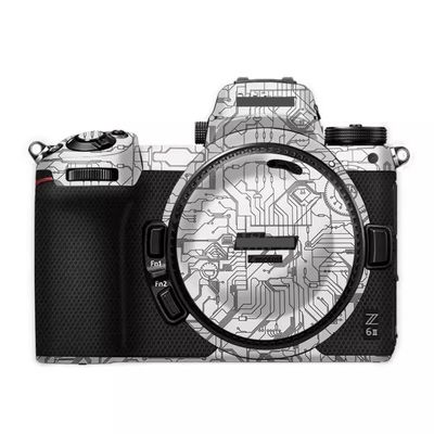 Anti-Scratch Camera Skin Wrap Z6 II Sticker Coat Vinly Protective Film Body Protector Decals Cover for for Nikon Z6II Z7II Z7 II (Circuit White)