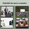 16:9 Foldable Projector Screen 150inch Outdoor Indoor Portable Projection Movie Screens, for Home Theater, Office(100in(220x125cm)) view 3