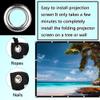 16:9 Foldable Projector Screen 150inch Outdoor Indoor Portable Projection Movie Screens, for Home Theater, Office(100in(220x125cm)) view 4
