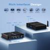 ESIMOER Fanless Mini PC Win 11, Mini Industrial PC Core i5 8250U, 32GB RAM DDR4 512GB SSD, HD/VGA 4K Dual Display6*RS232 COM, 3G/4G SIM Slot, WiFi, BT4.2 view 3