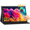 10.1" Touch Screen Portable Monitor for Raspberry Pi, IPS 1280x800 HD Display 60Hz, USB-C/HDMI, Secondary Screen with Case, Speakers, Plug & Play, Compatible with Raspberry Pi 5/4B/3B+, Windows view 1