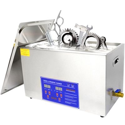 YANDDEA Ultrasonic Cleaner - Ultrasonic Vinyl Record Cleaner,Sonic Cleaner,Lab Tool,Carburetor,Engine Parts Cleaning Machine with Encoded Timer and Heater, 6L