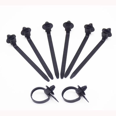 SROYXAW [Car Parts] 20Pcs Car Cable Fastening Ties Zip Nylon Black Car Auto Cable Strap Push Mount Wire Tie Retainer Clip Clamp Q26 92x5mm [Easy to Replace]
