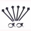 SROYXAW [Car Parts] 20Pcs Car Cable Fastening Ties Zip Nylon Black Car Auto Cable Strap Push Mount Wire Tie Retainer Clip Clamp Q26 92x5mm [Easy to Replace] view 1