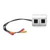 Car Dual Lens White Reversing Camera RV Backup Camera Twin Adjustable Angle Lens Rear View CCD Camera Compatible with Truck Bus view 4