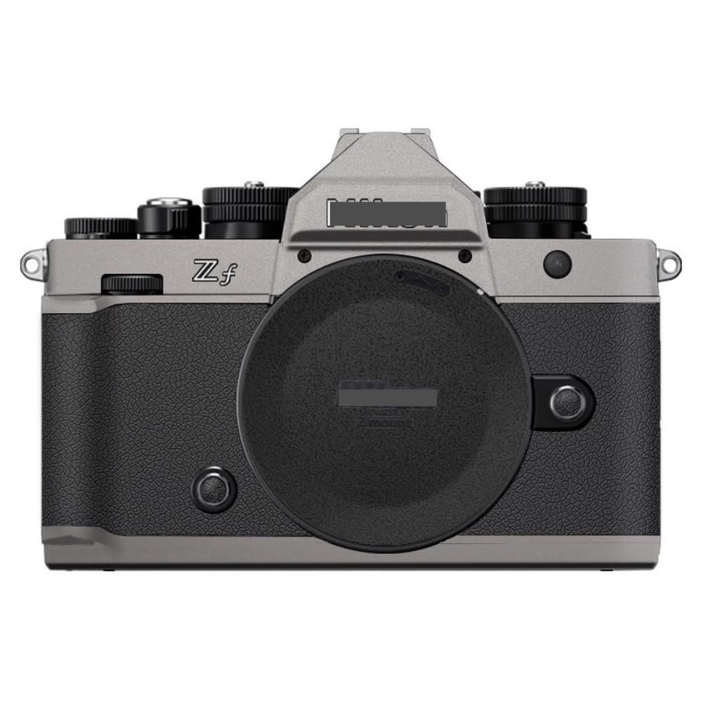 Anti-Scratch Camera Skin Wrap Sticker Coat Vinly Protective Film Body Protector Decals Cover for for Nikon Zf Z f (Titanium+Frosted Black)