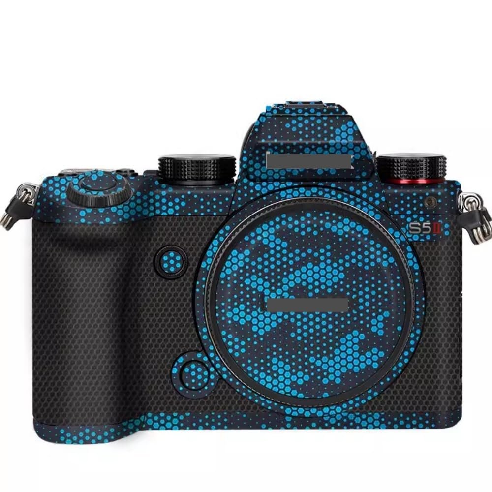 Anti-Scratch Camera Skin Wrap Sticker Coat Vinly Protective Film Body Protector Decals Cover for Panasonic LUMIX S5 Mark II S5II S5IIX S5M2 S5M2X (Mamba Blue)