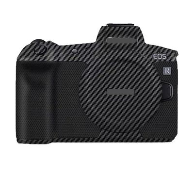 Anti-Scratch Camera Skin Wrap Sticker Coat Vinly Protective Film Body Protector Decals Cover for for Canon EOS R EOSR (Carbon Fiber Black)