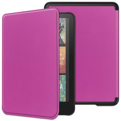 SZLONKOU E-Reader Cover for Amazon Kindle Paperwhite 12th Generation,Leather Case for Kindle Colorsoft Signature Edition 1st Gen 2024 E-Book(Purple, for Kindle Paperwhite 12th Gen/Colorsoft 7")