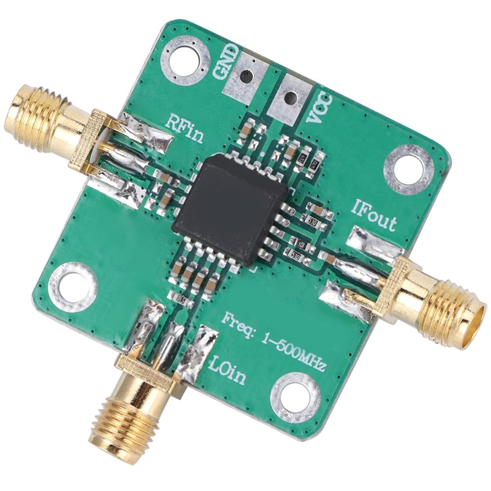 AD831 RF Mixer Module 1-500MHz Board, Low DC Offset, +24dBm IIP3, Quadrature Demodulation, Easy to Use for HF/VHF Receiver, Electronic Component, Drive Inverter Amplifier