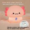 DEALFUN Axolotl Cute Cartoon Nursery Night Lights, Animal Design Safe Silicone Soft LED Nursery Lamp for Toddler Room Decoration view 4