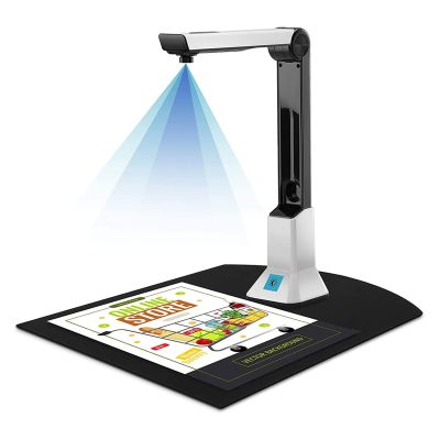 Document Scanners, Portable 10 Mega-Pixel High Definition Book Scanner Capture Size A4 Document Camera for File Recognition Scanner