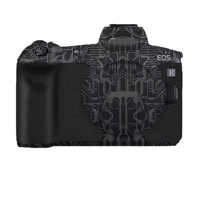 Anti-Scratch Camera Skin Wrap Sticker Coat Vinly Protective Film Body Protector Decals Cover for for Canon EOS R EOSR (Circuit Titanium)