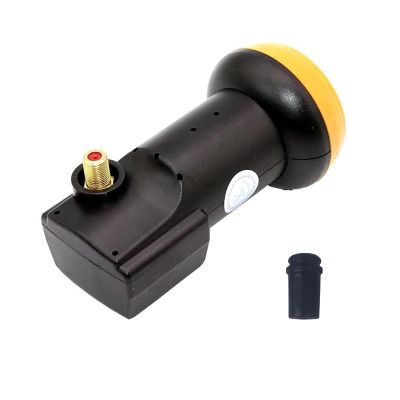 YIYIMIMO Universal Single KU Band LNB LNBF 0.1dB FTA HD Linear Satellite Dish 1 Port Output Support 3D 4K Satellite Signal (Single Output)