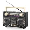 AM FM Radio Portable with Double Loudspeaker, USB-C Rechargeable Retro Radio, Transistor Radios with Excellent Reception, Large Knob Easy to Use, Radios Portable AM FM, for Seniors Home Outdoor view 1