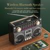 AM FM Radio Portable with Double Loudspeaker, USB-C Rechargeable Retro Radio, Transistor Radios with Excellent Reception, Large Knob Easy to Use, Radios Portable AM FM, for Seniors Home Outdoor view 4