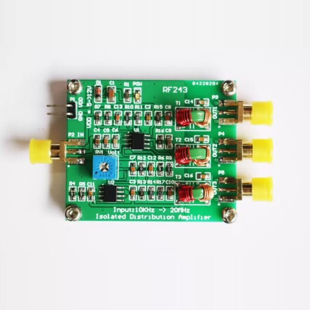 RF243 Signal Isolator Module converts one Input Signal into Three Isolation amplifiers ranging from 1KHz to 20MHz