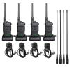 Retevis RT86 Walkie Talkies(4 Pack) Bundle with Antenna(4 Pack) Long Range, 2 Way Radio with Shoulder Mic, Heavy Duty Two Way Radios Rechargeable, Handheld, High Power, 2600mAh view 1