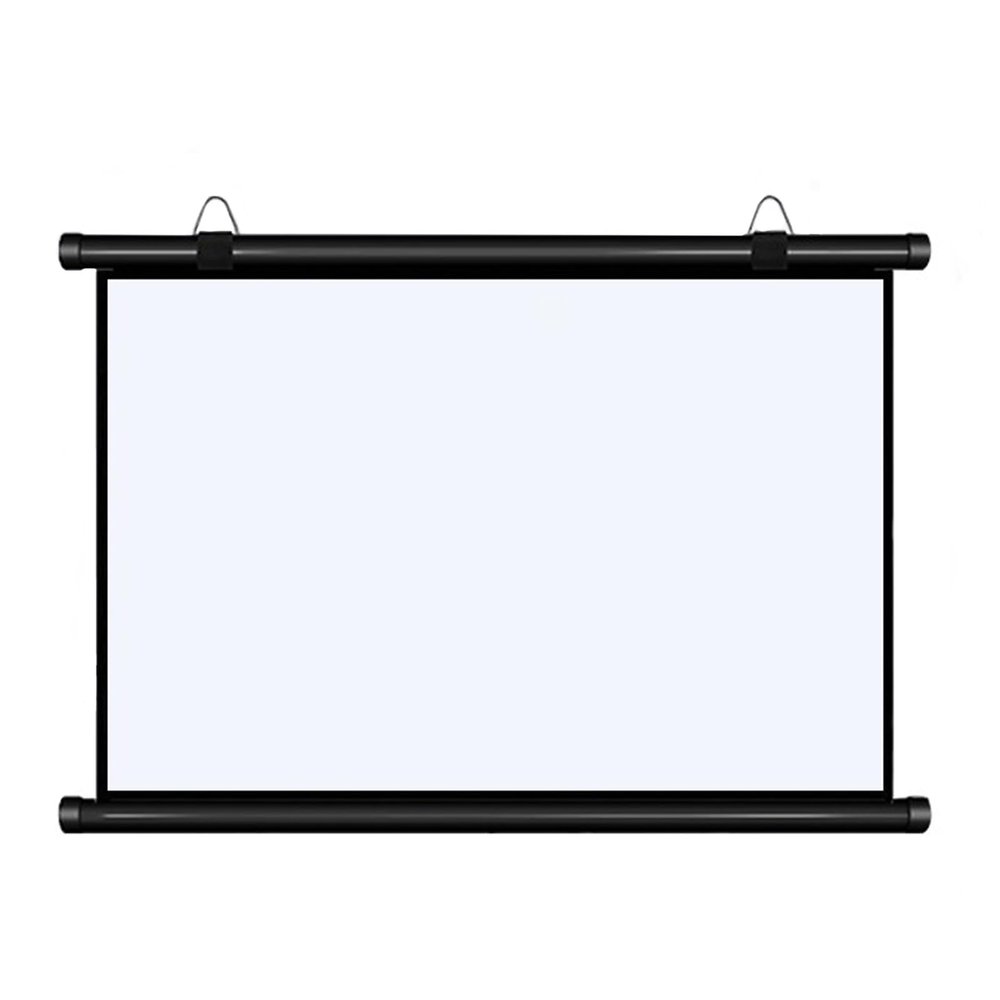 30-72" HD Manual Projector Screen, 4:3/16:9 Manual Pull Down Projector Screen, Home Theater Office Wall Mounted Ceiling Pull Down Projection Wall & Ceiling Mounted HD Projection Screen(16:9,60")