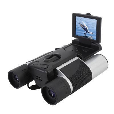 10x25 Digital Zoom Binoculars with Camera, Binoculars for Adults High Powered, 2 LCD Display, 2.5K 48MP Video Photo Recorder, Large View Binoculars for Bird Watching Hunting