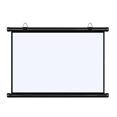 30-72" HD Manual Projector Screen, 4:3/16:9 Manual Pull Down Projector Screen, Home Theater Office Wall Mounted Ceiling Pull Down Projection Wall & Ceiling Mounted HD Projection Screen(16:9,30")