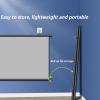 30-72" HD Manual Projector Screen, 4:3/16:9 Manual Pull Down Projector Screen, Home Theater Office Wall Mounted Ceiling Pull Down Projection Wall & Ceiling Mounted HD Projection Screen(16:9,30") view 2