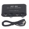 2CH Sound Amp, Aluminum Alloy Balanced Input 1/4in 6.5mm Gain Independent Adjustment 020db Sound Preamplifier view 1