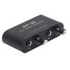 2CH Sound Amp, Aluminum Alloy Balanced Input 1/4in 6.5mm Gain Independent Adjustment 020db Sound Preamplifier view 2