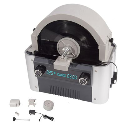XDTKJDZ Vinyl Record Cleaner Machine, Record Cleaning Machine, with Auto Drying, with 6-Level Timing & 3 Temperature Options, for Jewelry Watch Retainer Glasses