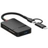 6-in-1 Multi Memory Card Reader USB-C and Lighting,SD Card Reader USB Adapter for iPhone/IPad/MacBook Pro/Air,Support Micro SD/TF/CF/MS/M2/SDHC/SDXC Card view 1