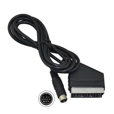 1.8m/5.9ft Scart RGB Cable Cord Video Connector Compatible with The Sg Compatible with The Sat