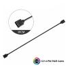12V/4pin 5V/3-pin Aura RGB Extension Adapter Cable,Motherboard to 2 Or 3 4 Connects Splitter Hub F PC Light Strip(5V 1X3) view 2