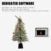 3D Hologram Fan Projector 16.5" Spliced Set,3 Units 42cm with Stand 3D Hologram Christmas Tree, Led Holographic Display with Bluetooth, Remote Control, for Shop, Party, Halloween Event Advertising view 2