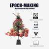 3D Hologram Fan Projector 16.5" Spliced Set,3 Units 42cm with Stand 3D Hologram Christmas Tree, Led Holographic Display with Bluetooth, Remote Control, for Shop, Party, Halloween Event Advertising view 3