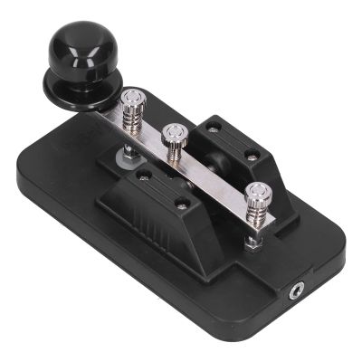 CW Key Morse Code Telegraph Tapper Manual Practice Tool, Portable ABS Iron Material, Ideal for Beginner Morse Code Learners, with Buzzer