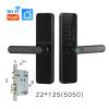 KIEEQGAK Tuya APP WiFi Smart Door LockIntelligence LockBiometric Fingerprint Smart Keyless Access Password IC Card Smartlife(22x125 5050) view 2