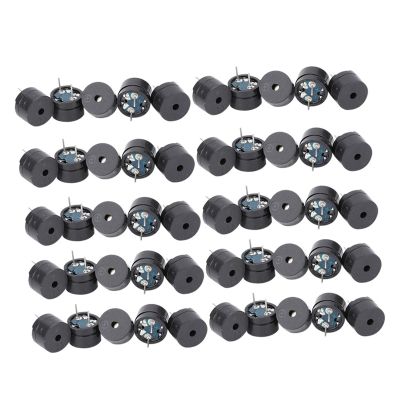 50 Pcs Electromagnetic Passive Buzzer 16ohm 2KHz 3V 5V 9V 12V AC: Highquality, DIY Project Buzzer Pack