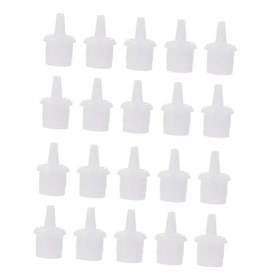 50Pcs extension Glue Bottle Tips Replacement Eyelash Grafting Bottle Plug Plastic Glue Applicator Tips for Precision Application Lash Extensions