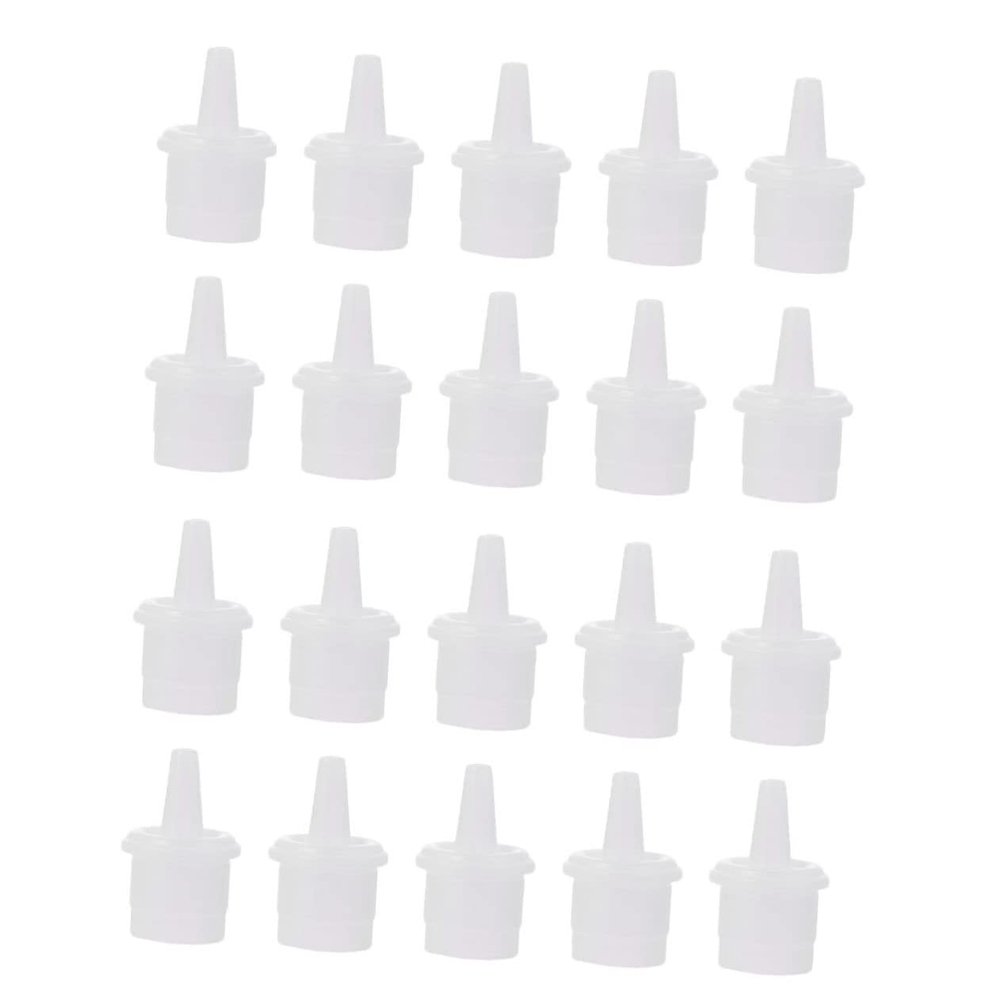 50Pcs extension Glue Bottle Tips Replacement Eyelash Grafting Bottle Plug Plastic Glue Applicator Tips for Precision Application Lash Extensions